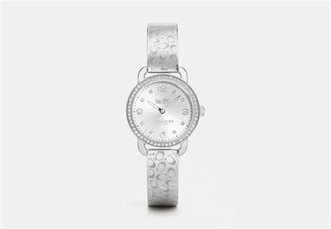 Delancey 28 Mm Signature C Stainless Steel Bangle Watch.